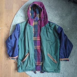 Color block 90s jacket
